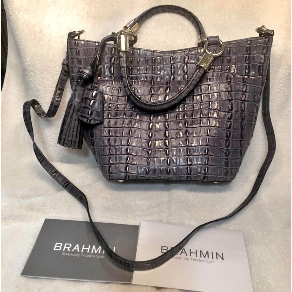💜New Gorgeous Brahmin Bag-Patina La Scala 💜